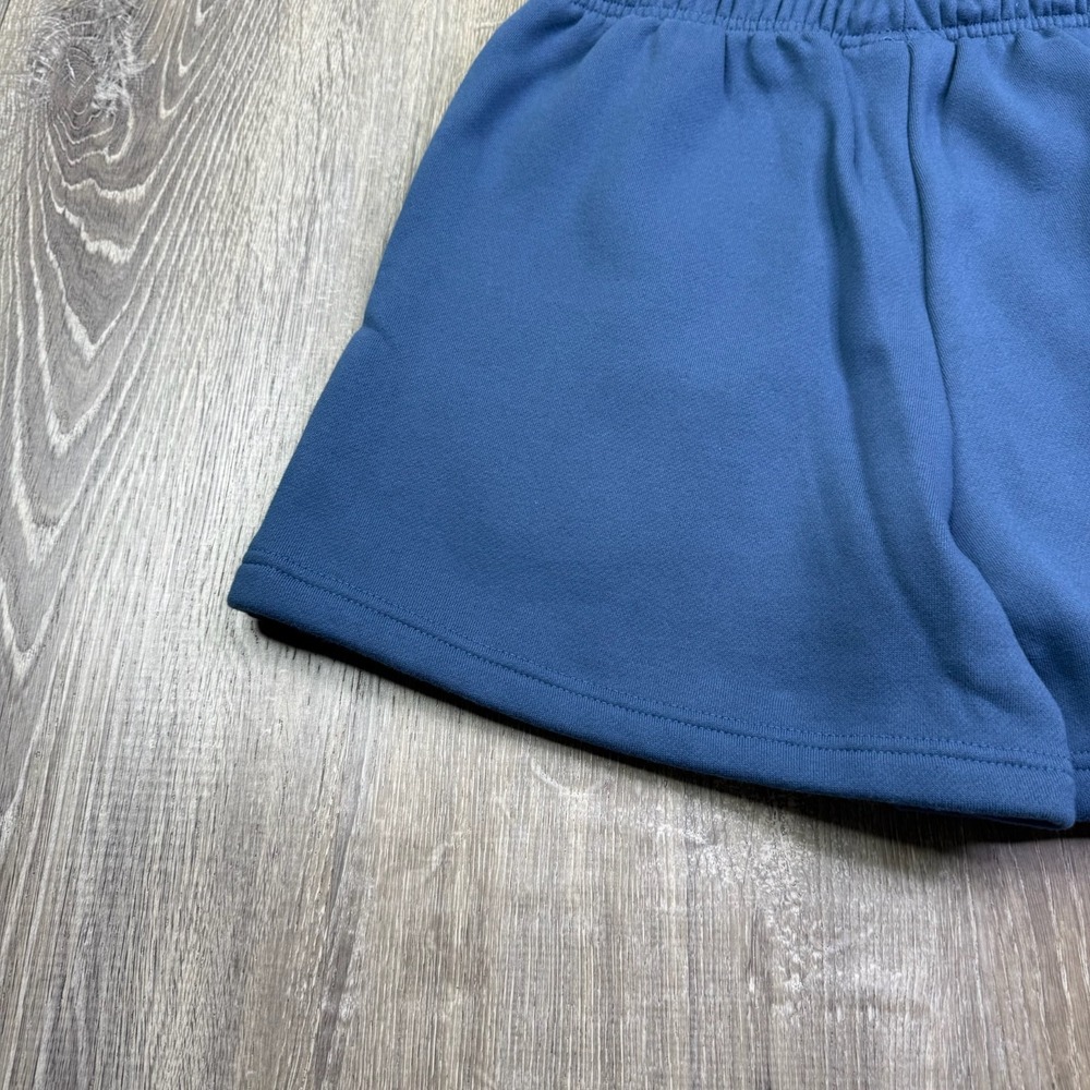 Drmers Club Mens Blue Drawstring Waist Fleece Comfort Pocket Sweat Short Size S - Picture 4 of 13